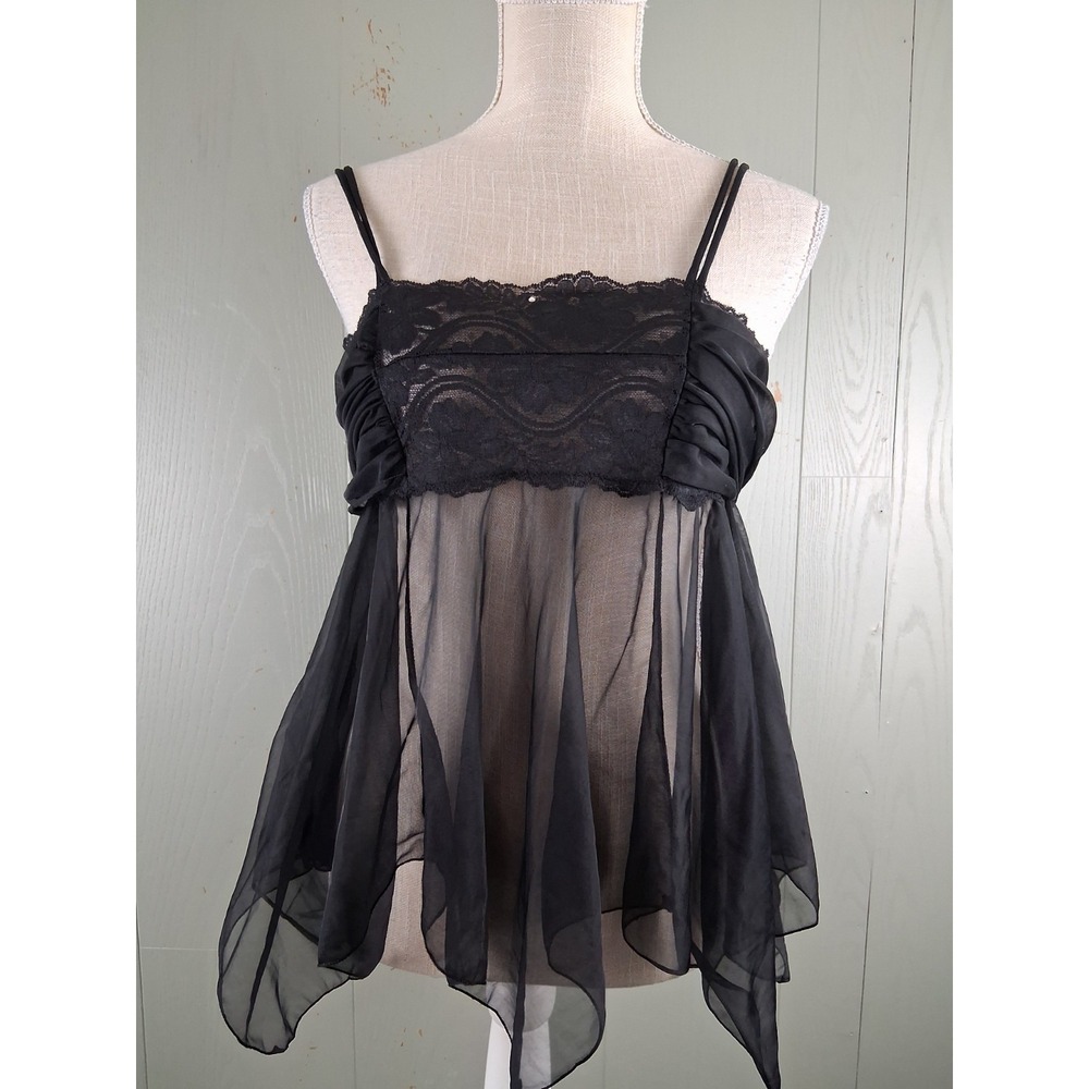 Elegant Black Lace Babydoll Lingerie